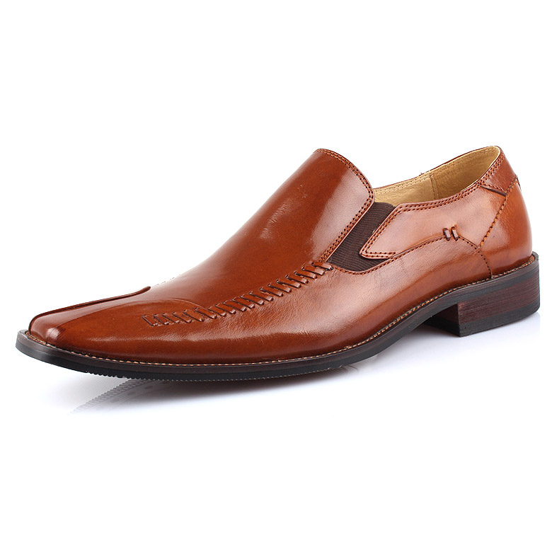 Ferragamo Brown Leather Ariston Oxfords Men Shoes