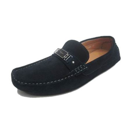 Ferragamo Moccasin Suede Loafers Shoes Blue
