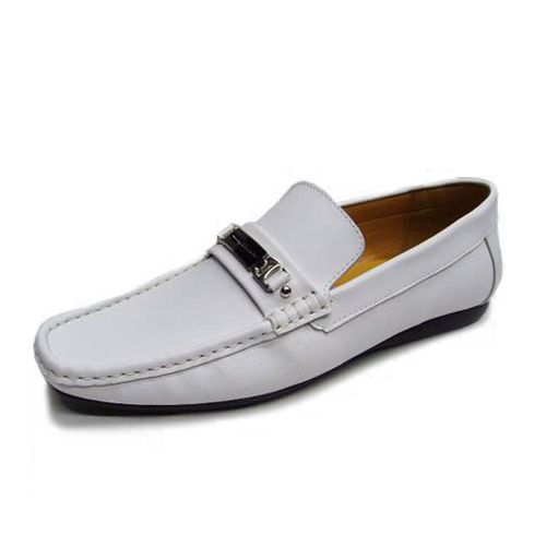 Ferragamo Men Shoes Loafers Destin Leather White