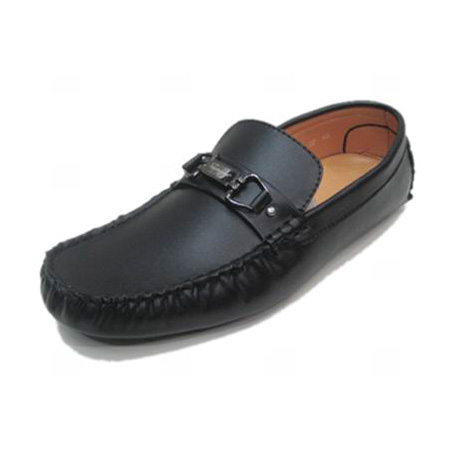 Ferragamo Men Fenice Loafer Leather Shoes Black