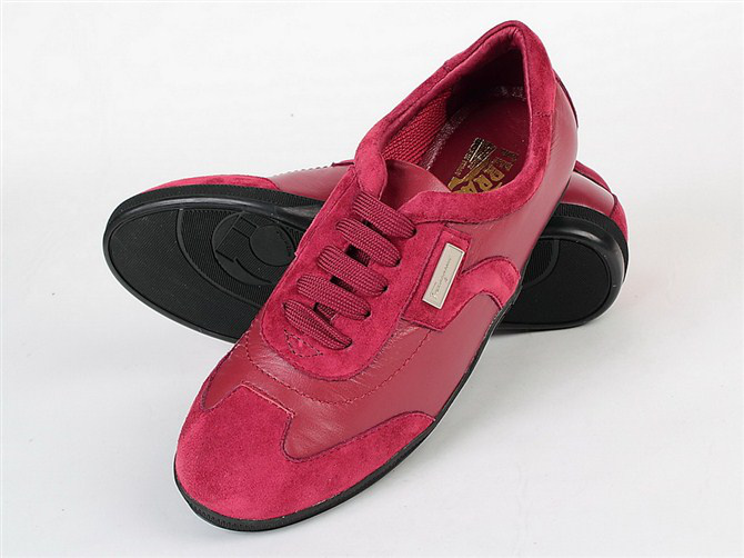 Ferragamo Womens Millie Sneaker Royal Shoes Red