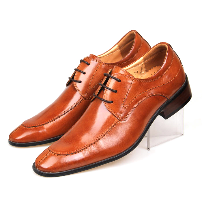 Ferragamo Aiden Patent Leather Lace-up Shoes Brown