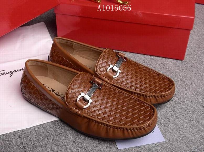 men Ferragamo casual shoes in brown 128
