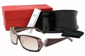 Ferragamo Sunglasses Stylish Butterfly Chocolate Outlet