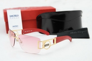 On Sale Ferragamo Style Sunglasses Pink Gold Red