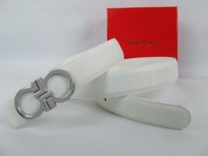 On Sale Ferragamo Belts Reversible Logo Men White Online