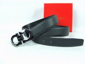 Wholesale Ferragamo Men Classic Reversible Logo Belt Leather Black