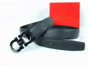 Discount Ferragamo Men Classic Reversible Logo Belt Patent Leather Black Online