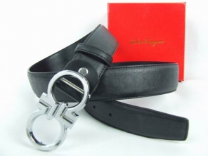 Wholesale Ferragamo Belts Reversible Logo Men Silver Black Leath Online