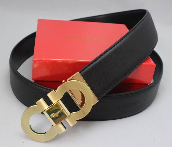 Ferragamo Adjustable Signature Belt Black