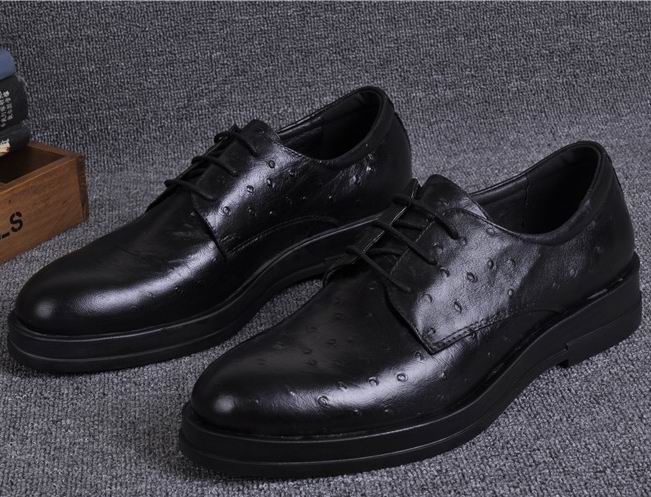Ferragamo Derby Men Shoes In Black Color
