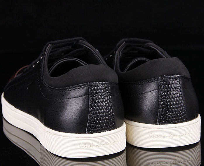 Ferragamo Low Top Sneakers Black For Men