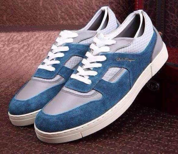 Ferragamo Low Top Sneaker Blue For men