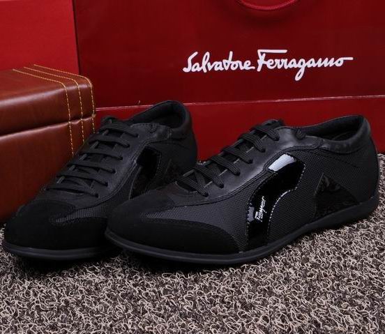 Salvatore Ferragamo Gancio Sneakers Black For Men