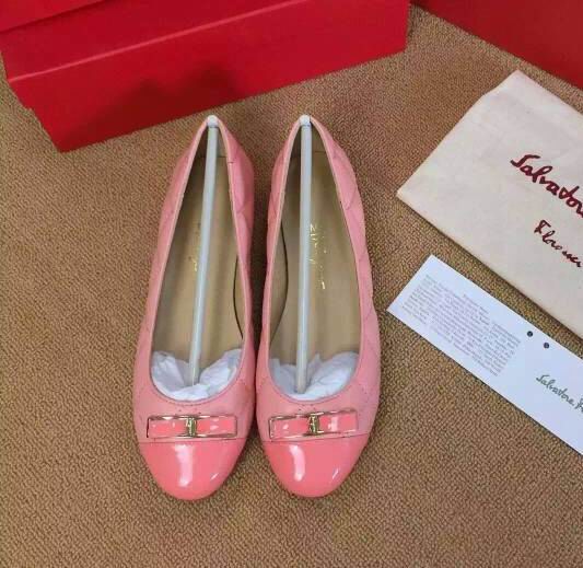 Ferragamo My Quilted Flats Pink