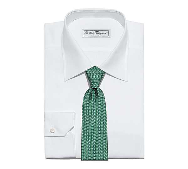 Salvatore Ferragamo Men Diamond And Gancini Printed Tie