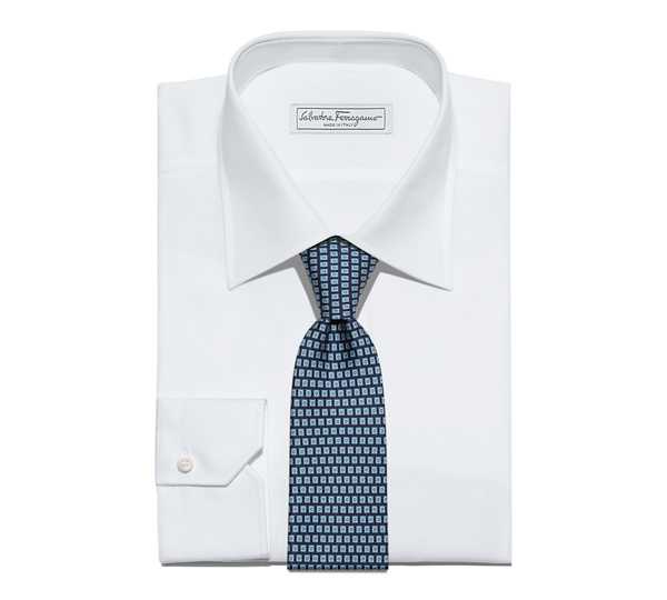 Salvatore Ferragamo Men Square Gancio Printed Tie
