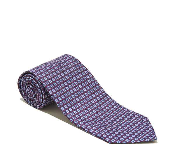 Salvatore Ferragamo Men Square Gancio Printed Tie