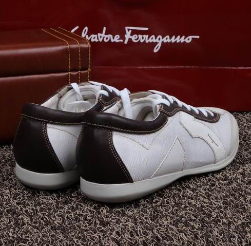 Salvatore Ferragamo Gancio Sneakers White color for men