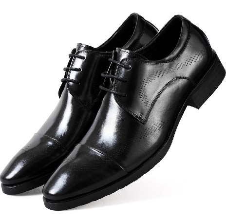 Ferragamo Men Air Hole Brown/Black Leather Shoes Sale
