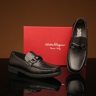 Ferragamo Shoes Men Gancio Bit Lined Loafer 2013 Sale