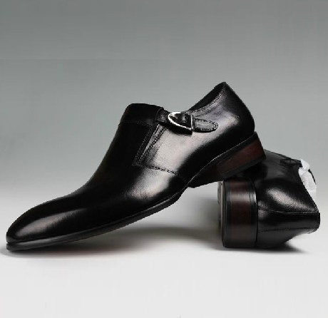 Ferragamo Shoes Men Monk-strap Polished Calfskin 2013 Hot Sale